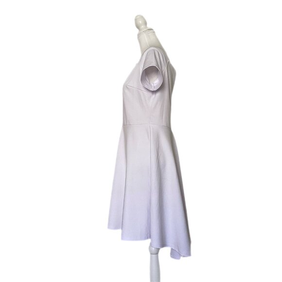Sarin Mathews White Off The Shoulder Short Sleeve High Low Cocktail Dress XL - Picture 5 of 6